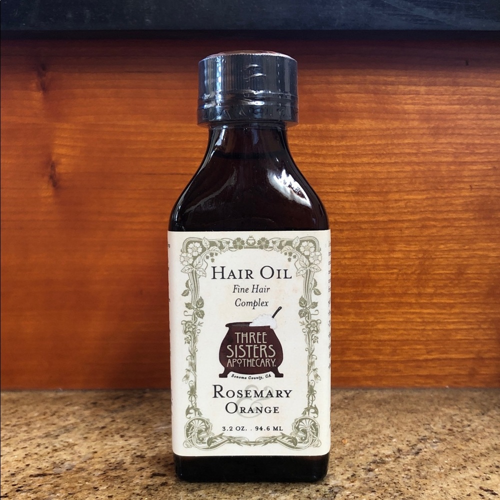 THREE SISTERS APOTHECARY Hair Oil Fine Hair Complex Rosemary Orange 3.2 oz.